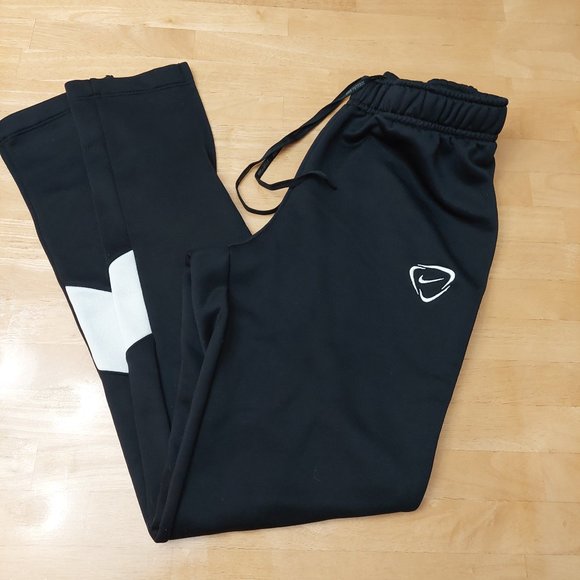Nike Other - Small- Men's Nike Football Soccer Track Pants with Tapered Zip Legs Black/White